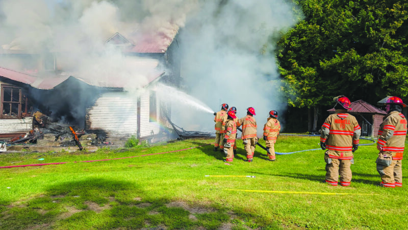 Home destroyed in Saturday fire